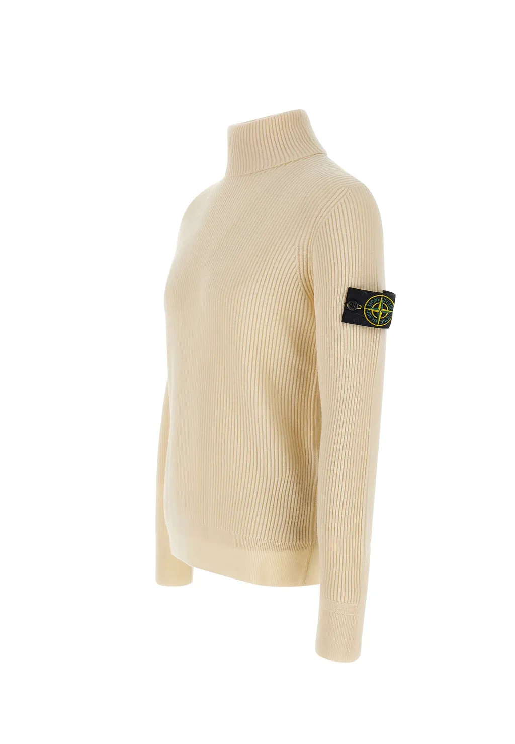 Ribbed High-Neck Sweater