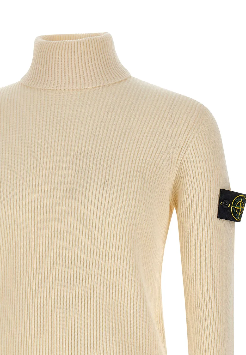Ribbed High-Neck Sweater