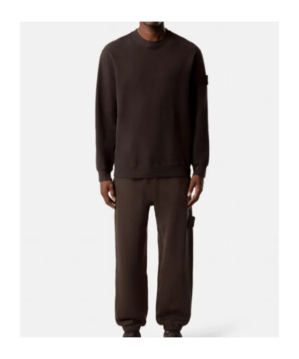 Stone Island Logo Patch Crewneck Sweatshirt