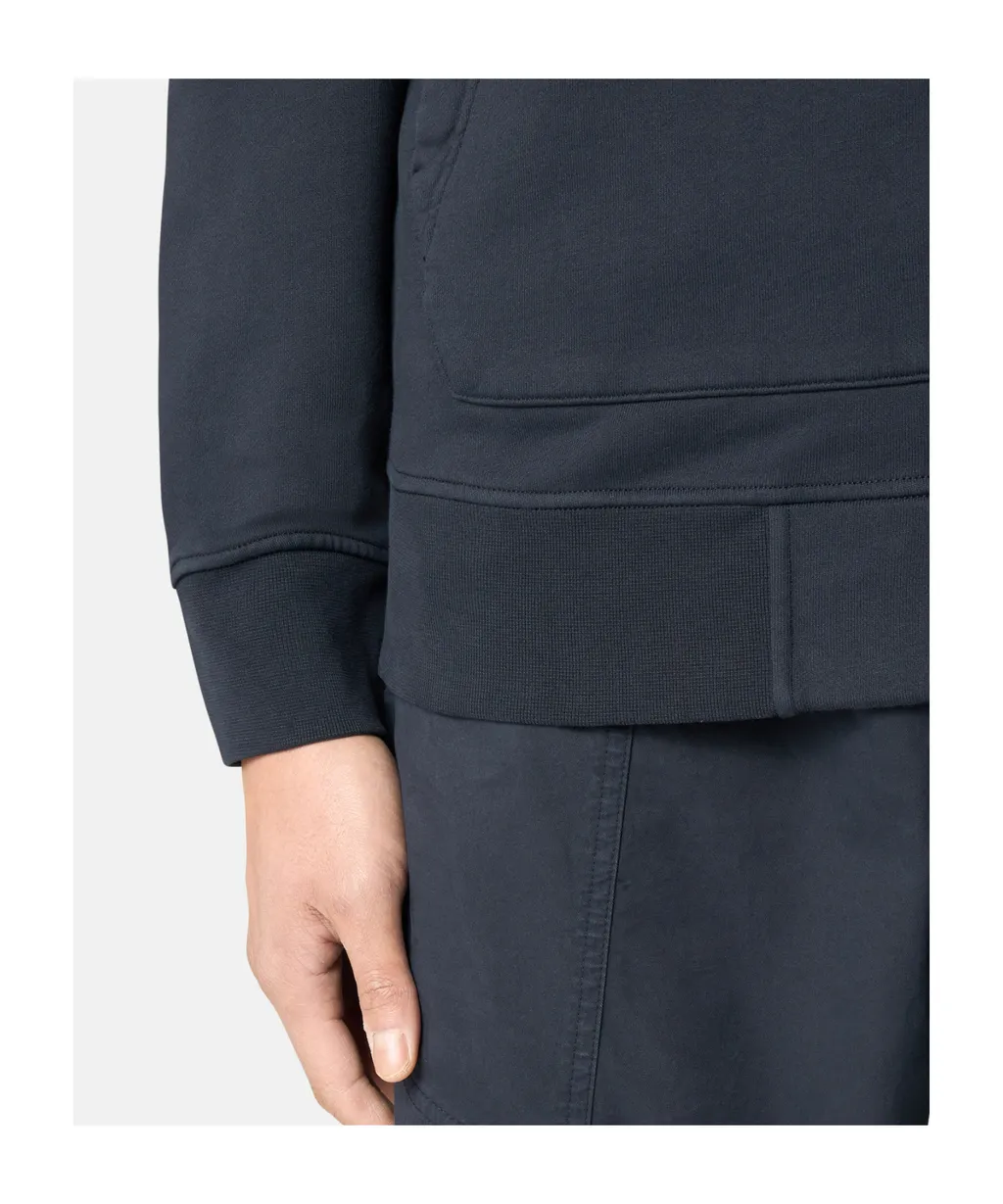 Stone Island Compass Patch Zip Up Sweatshirt