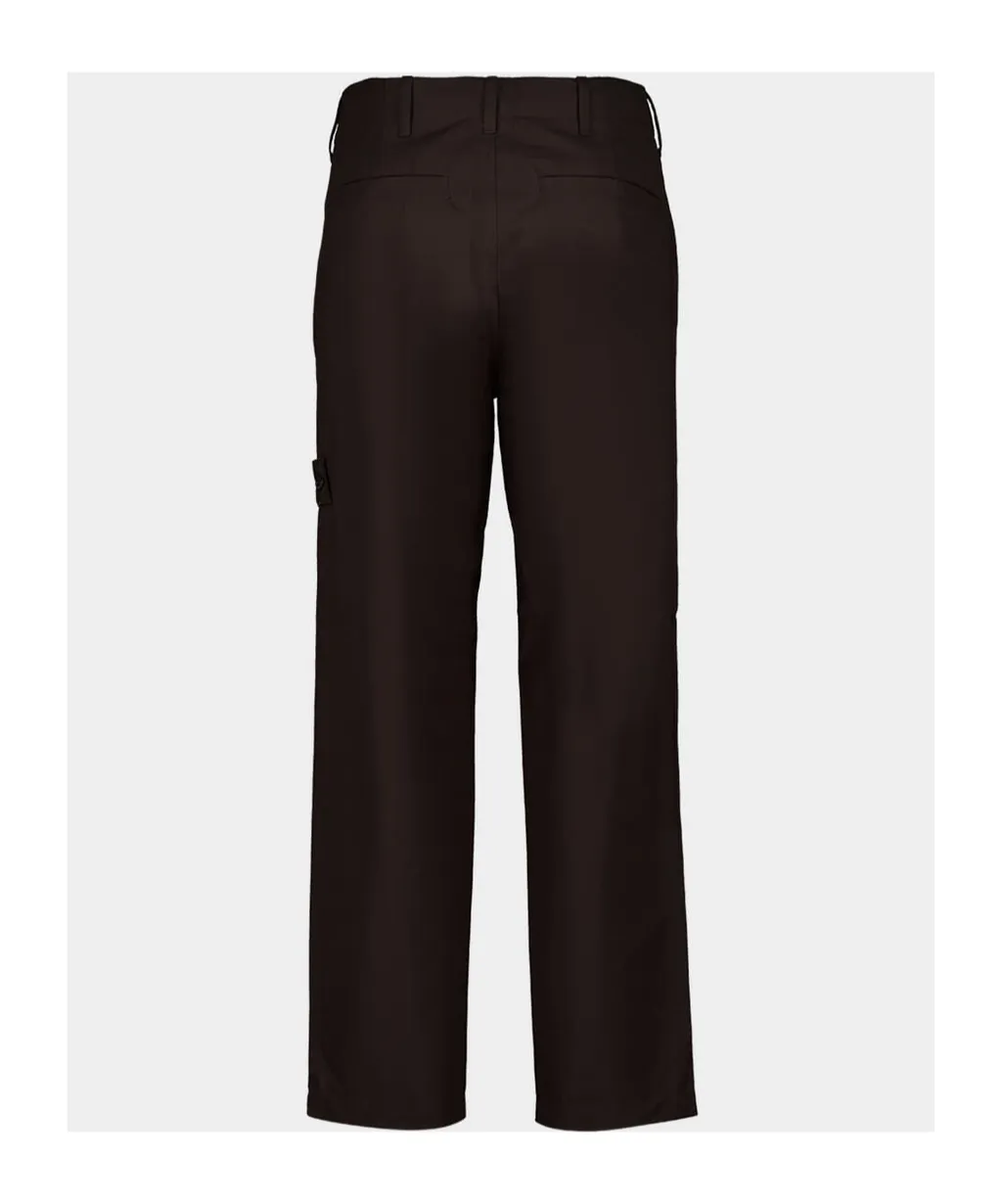 Stone Island Logo Patch Straight-Leg Trousers