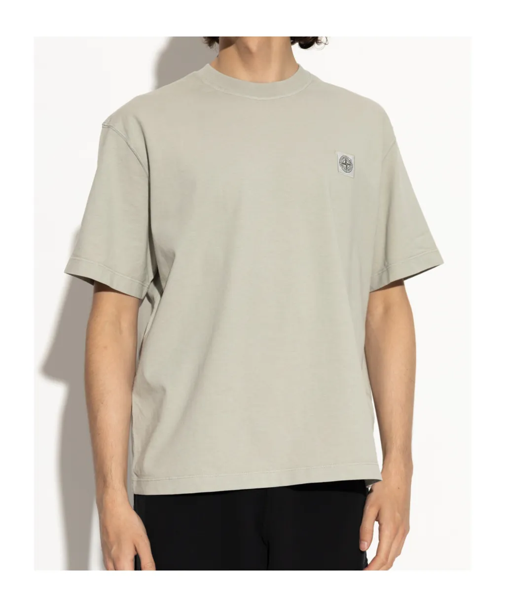 Stone Island Logo Patch Short Sleeve T-Shirt