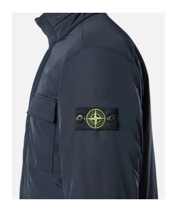 Stone Island Logo Patch Zip-Up Padded Jacket