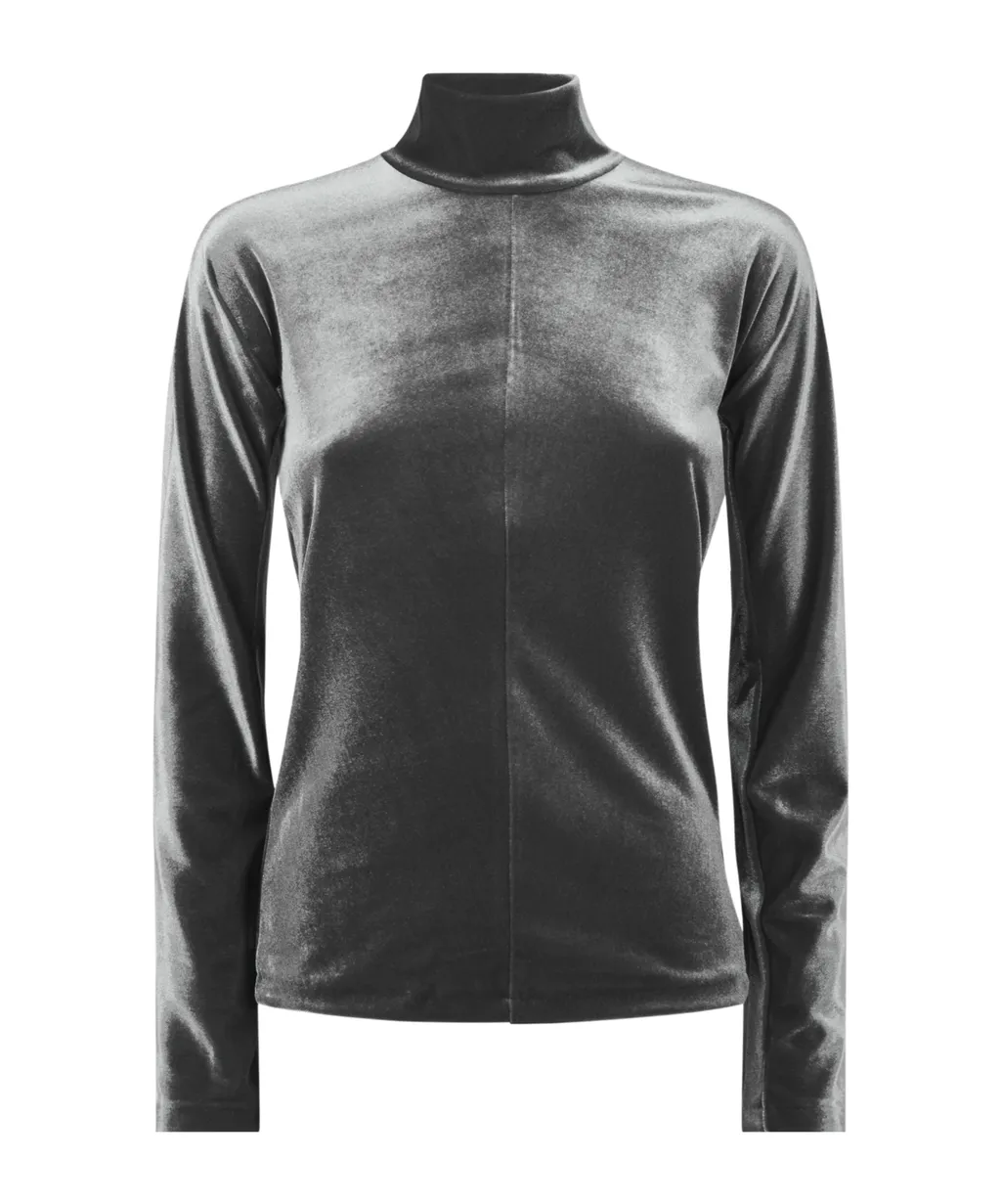 High-Neck Long-Sleeved T-Shirt
