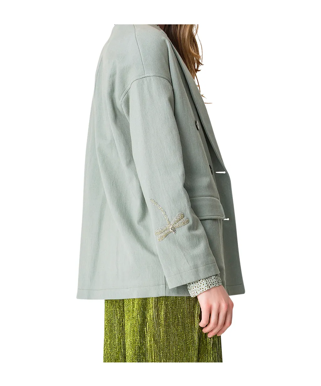 Double-Breasted Decorative Coat