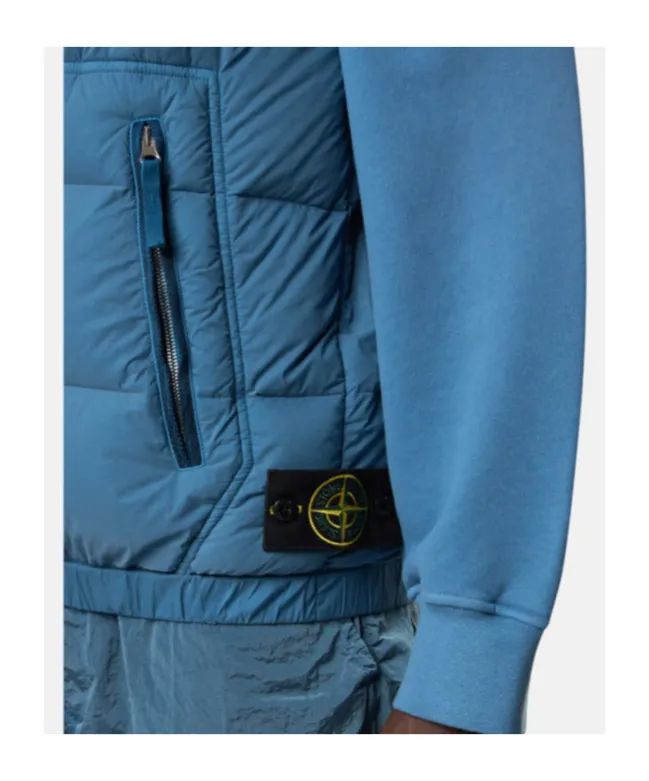 Stone Island Logo Patch Zip-Up Vest