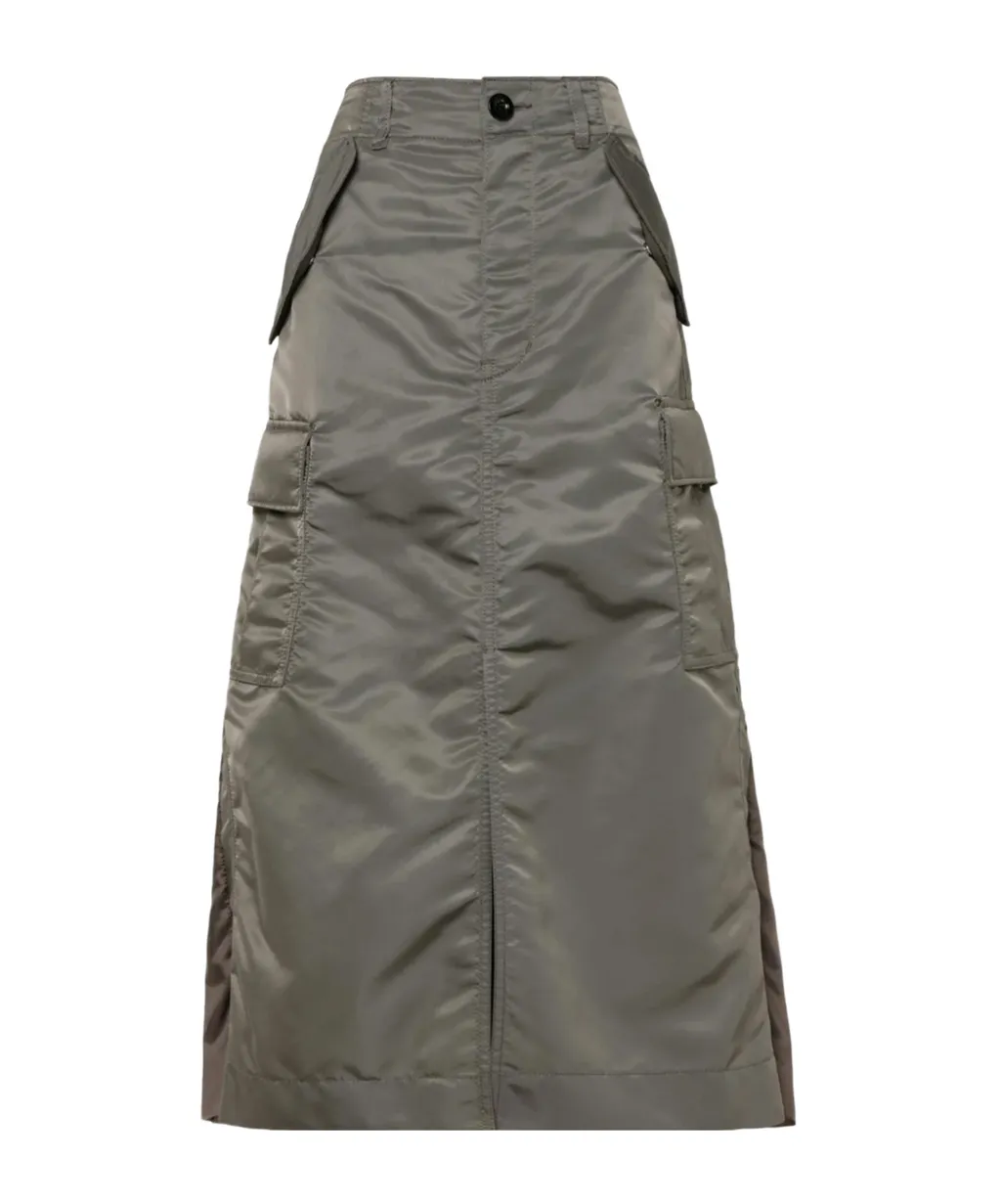 Nylon Twill Skirt