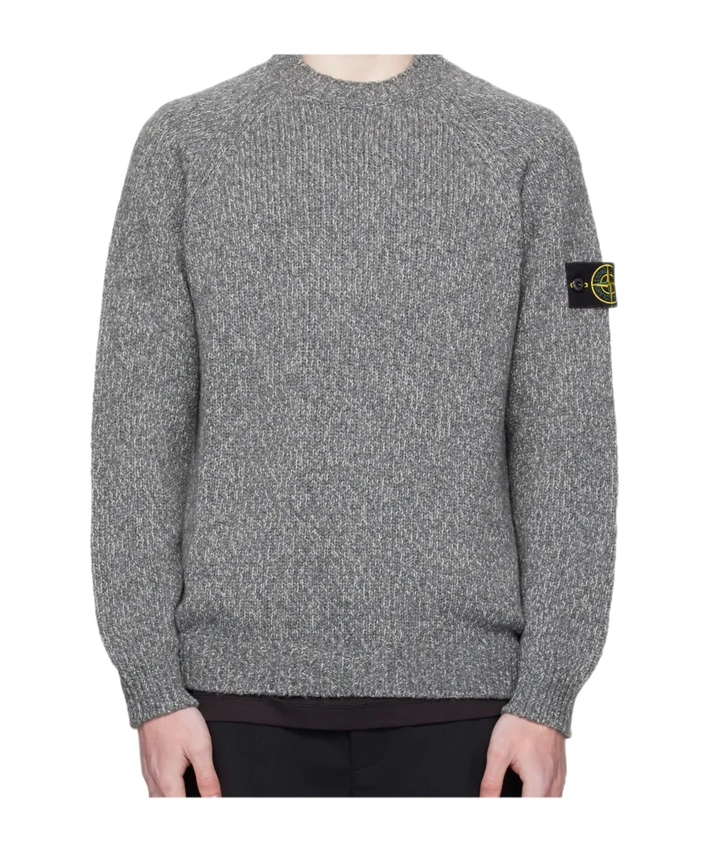 Stone Island Logo Patch Crewneck Sweater