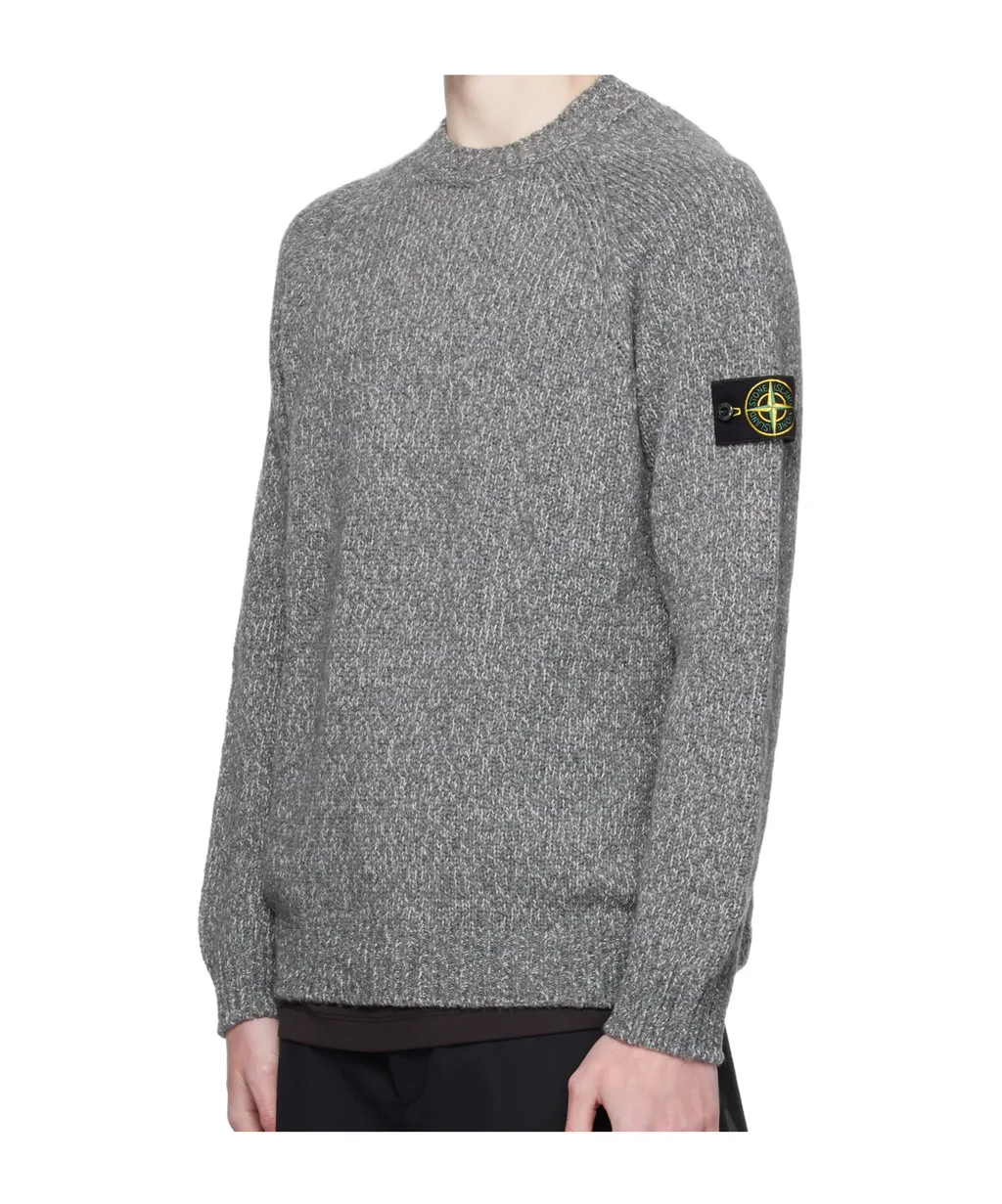 Stone Island Logo Patch Crewneck Sweater