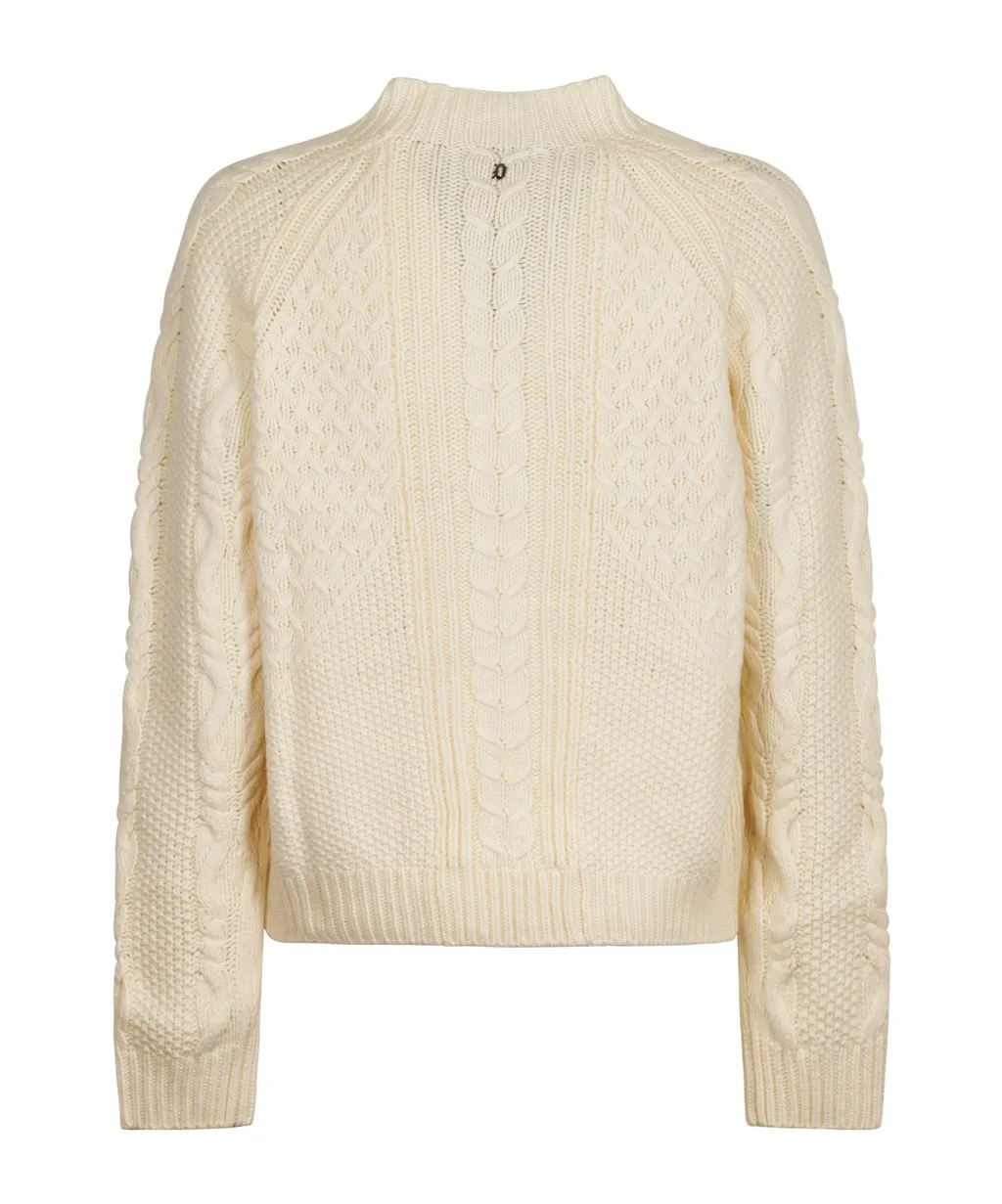 Round-Neck Knitted Sweater
