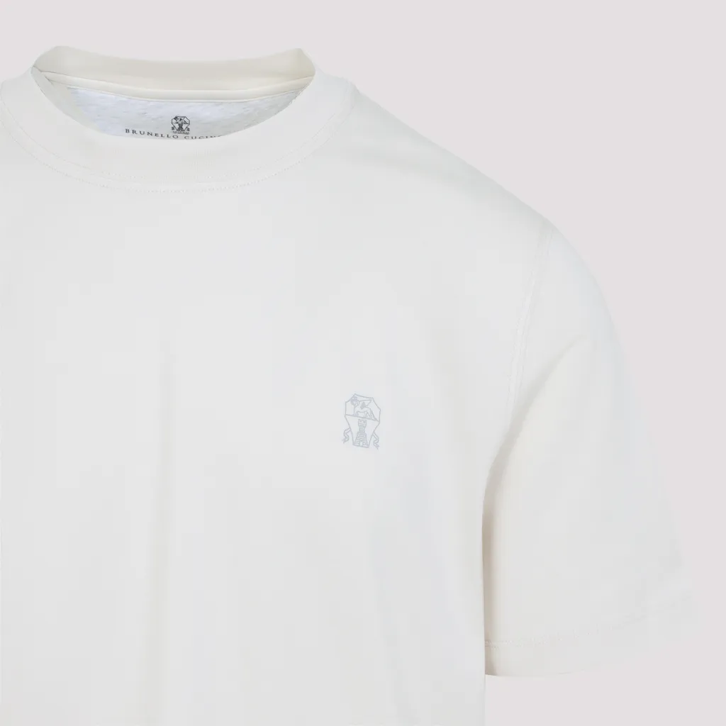 Brunello Cucinelli Logo Detailed Crewneck T-Shirt