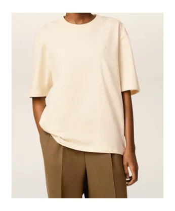 White Cotton Ami De Coeur T-Shirt