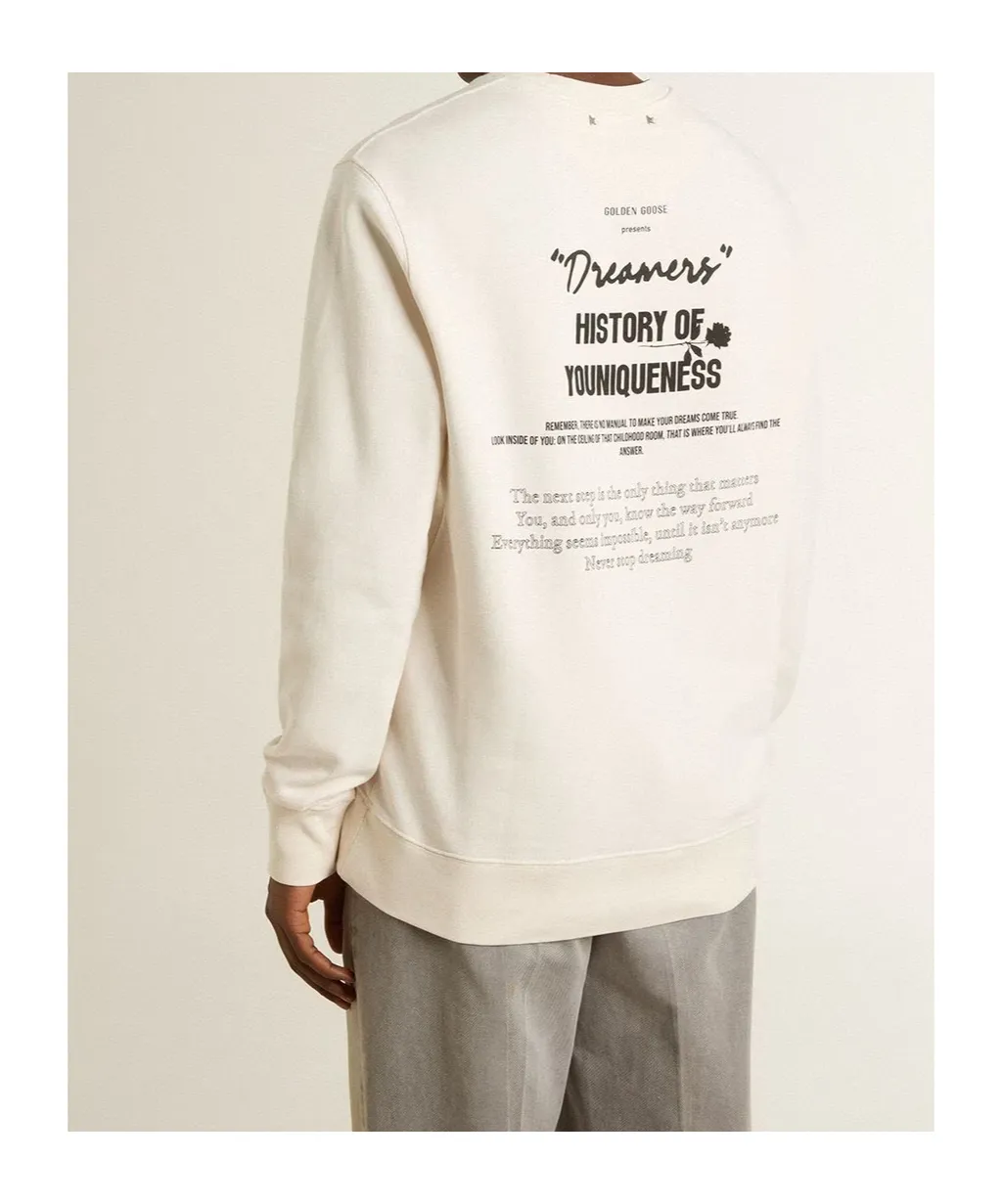 Rose-Print Crewneck Sweater