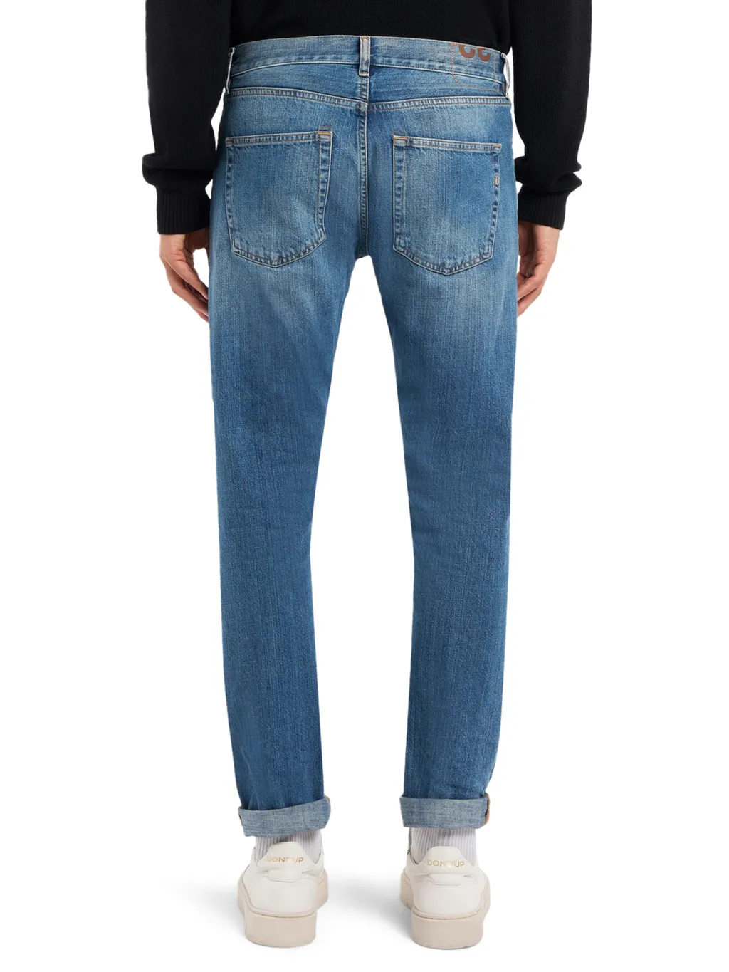 Five-Pocket Cuffed-Hem Jeans