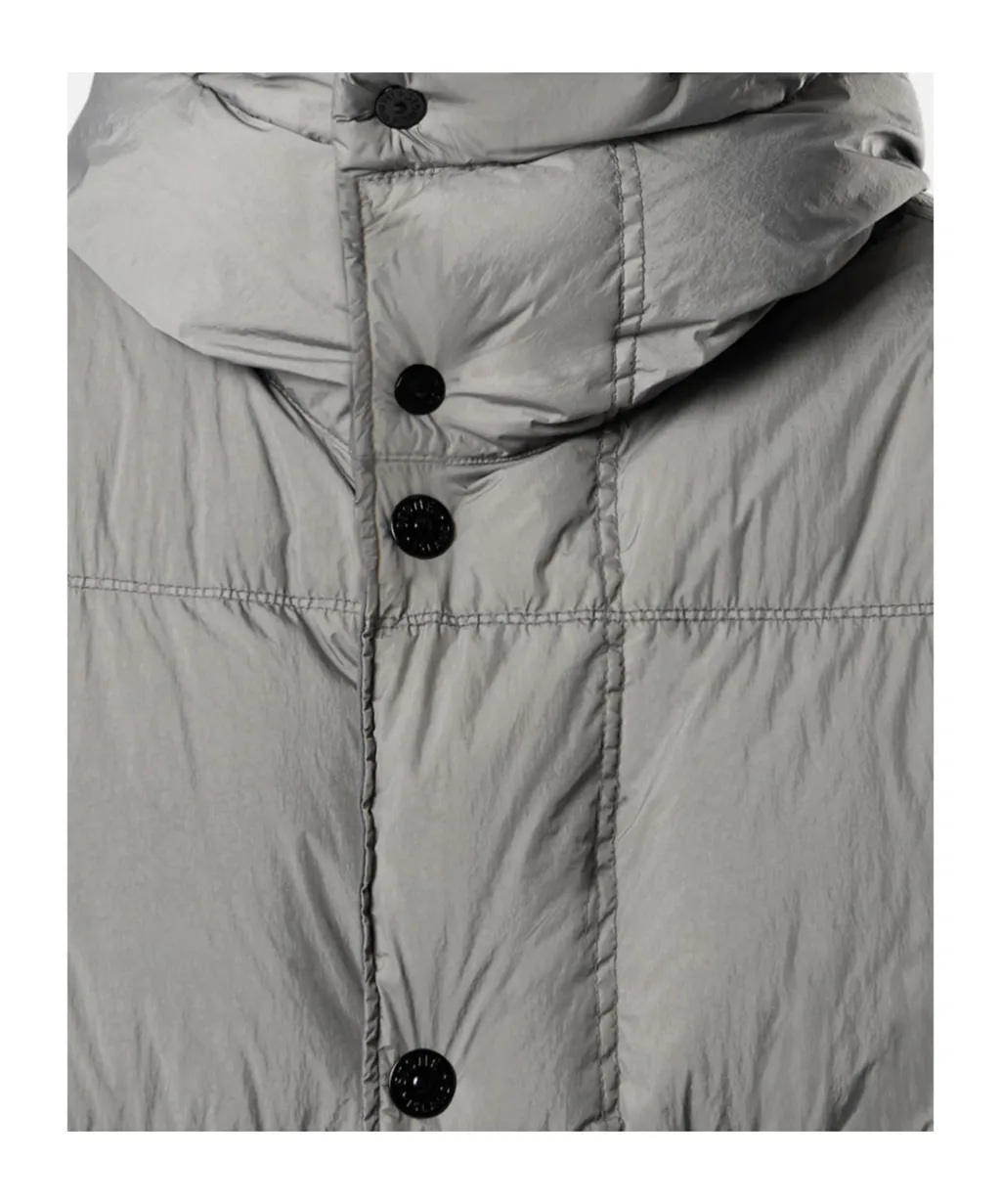 Stone Island Logo Patch Hooded Coat