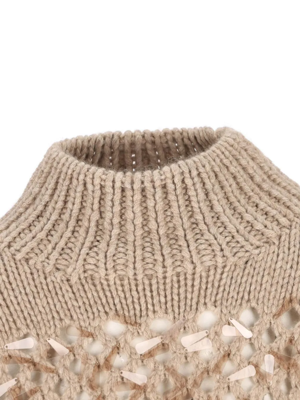 Brunello Cucinelli Embellished Turtleneck Jumper