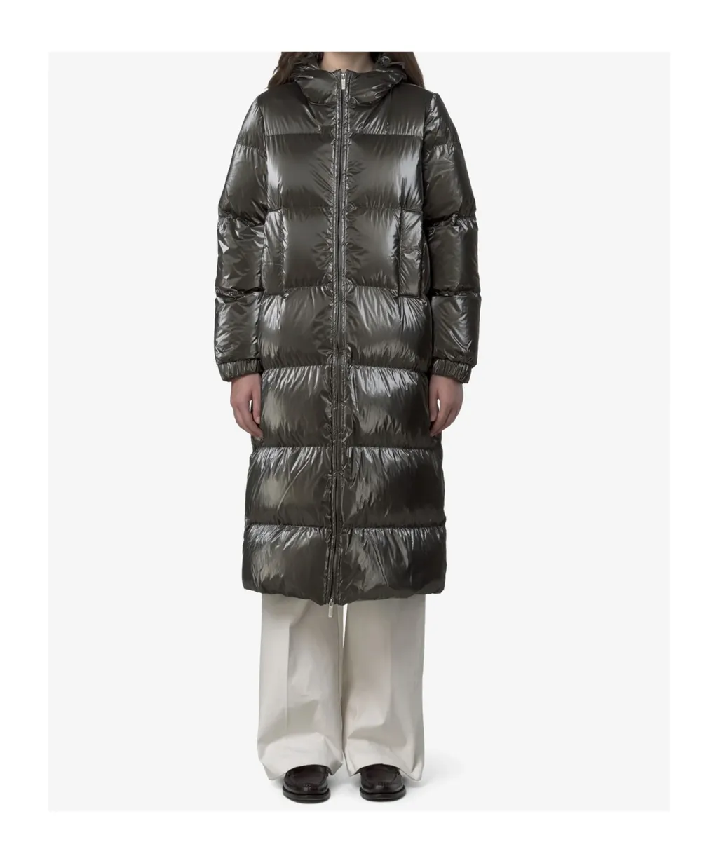 Hooded Quilted Down Jacket