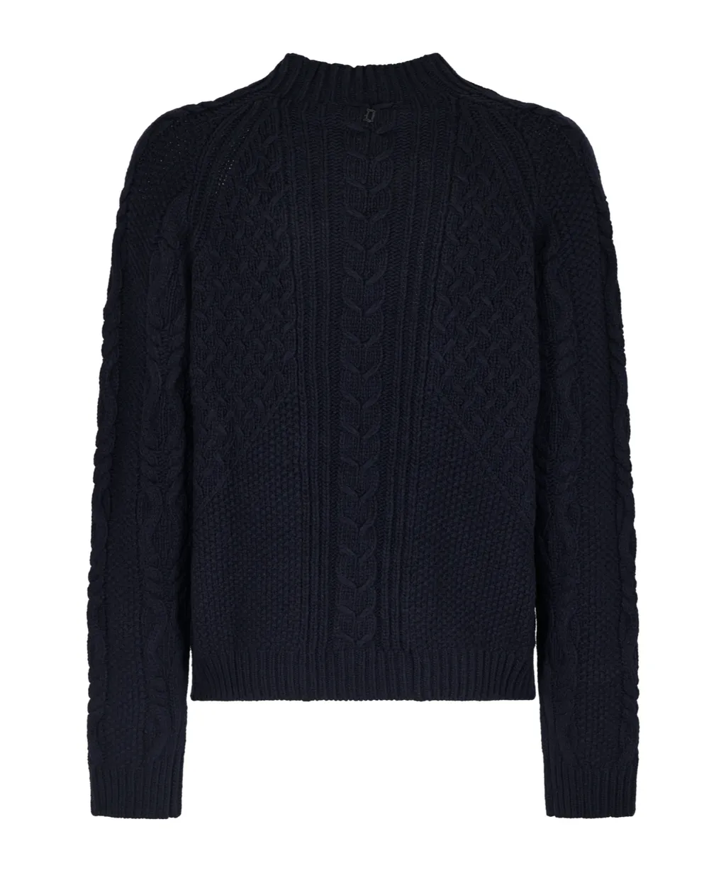 Round-Neck Knitted Sweater
