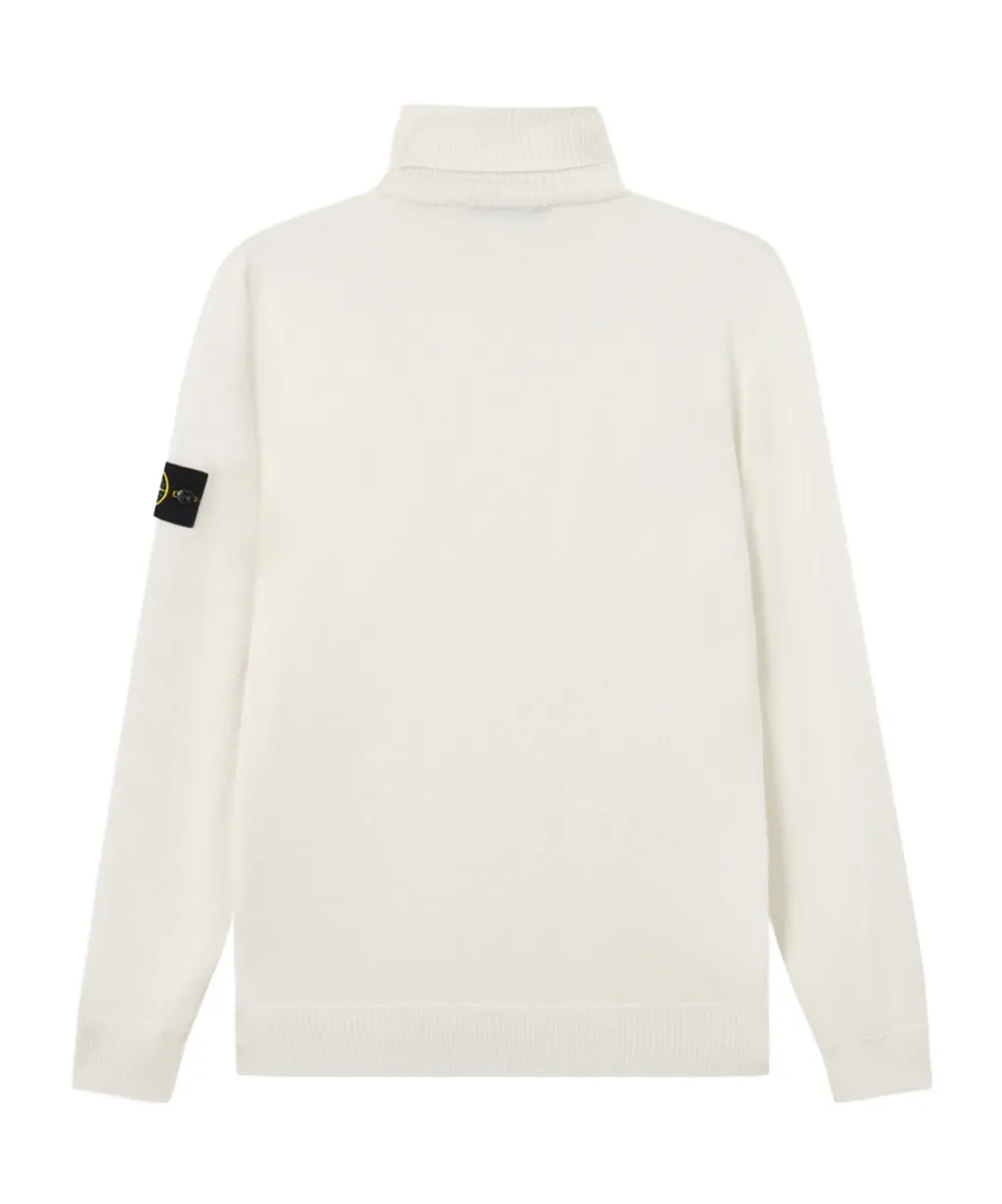Stone Island Logo Patch Roll Neck Jumper