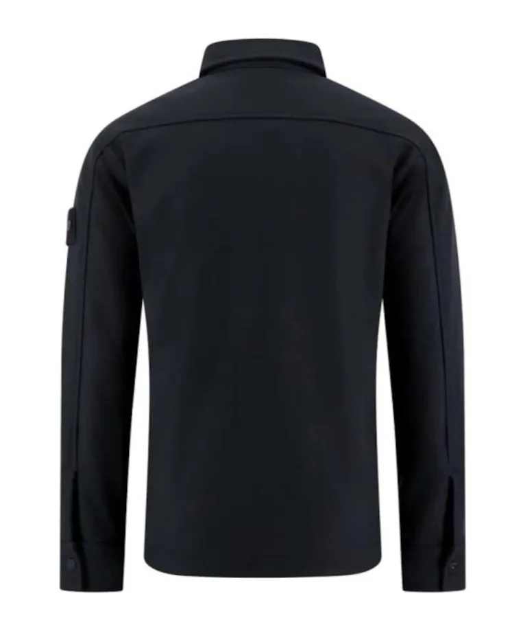 Long-Sleeved Straight-Hem Shirt
