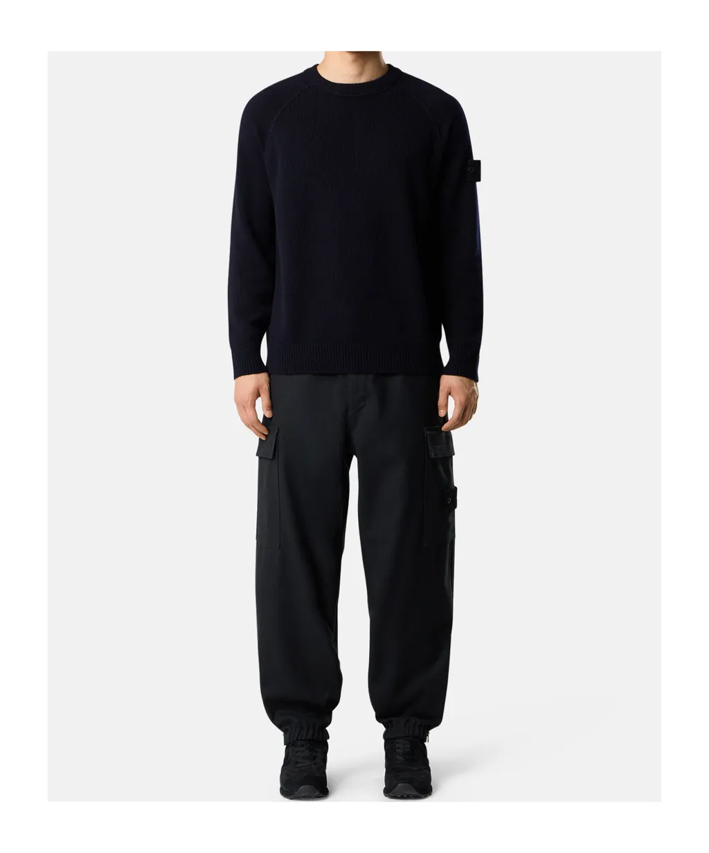 Stone Island Logo Patch Crewneck Jumper