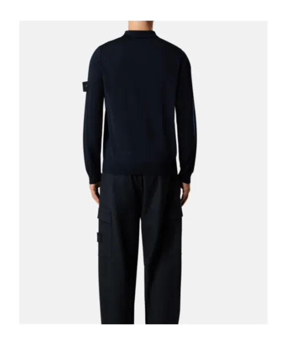 Stone Island Long-Sleeve Polo Jumper