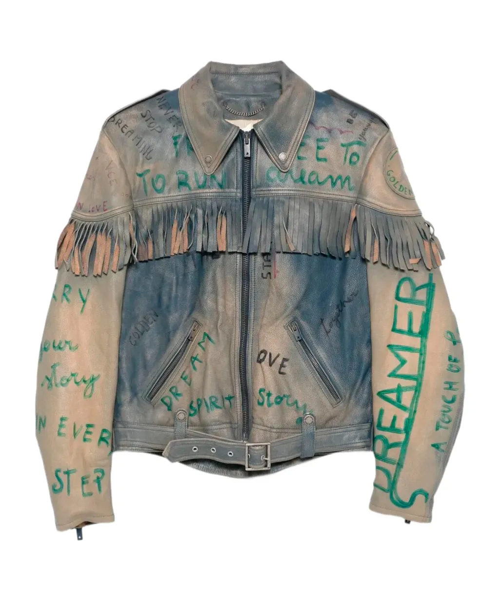 Golden Goose Deluxe Brand Zip-Up Fringed Jacket
