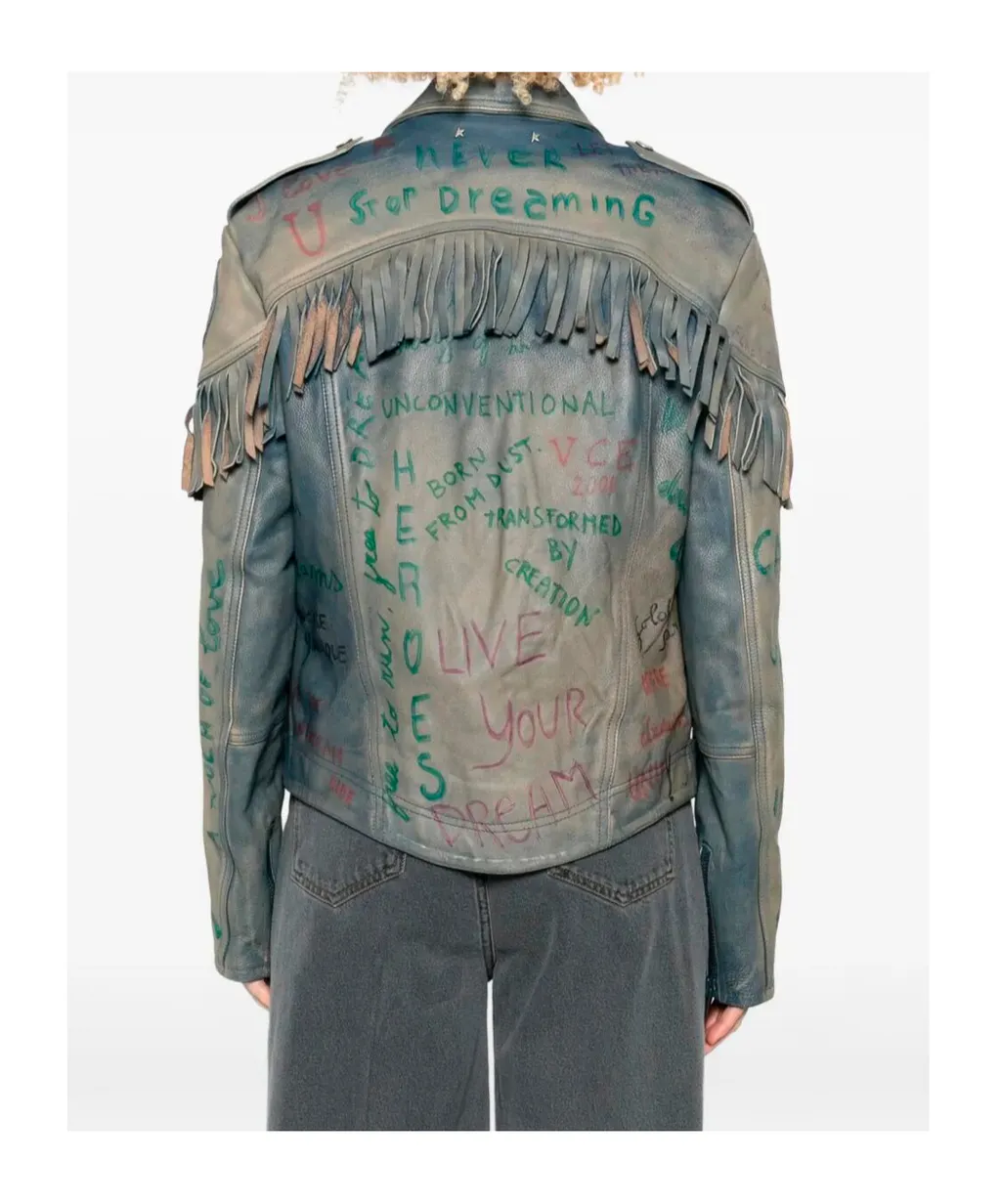Golden Goose Deluxe Brand Zip-Up Fringed Jacket