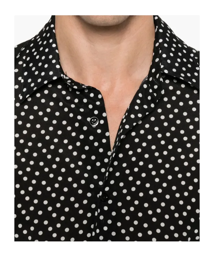 Polka-Dot Long-Sleeve Shirt