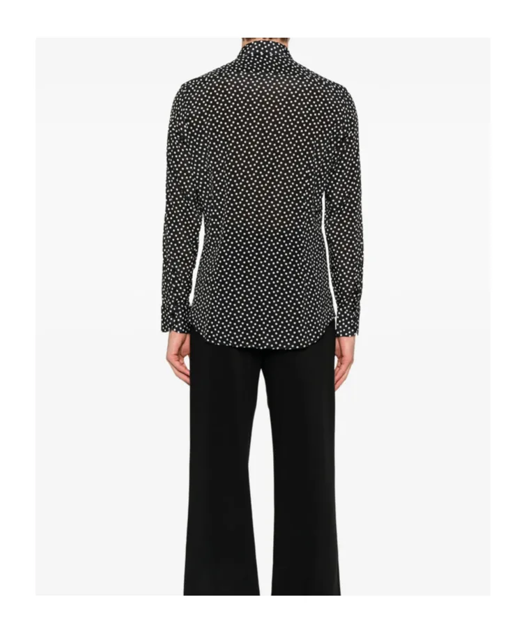 Polka-Dot Long-Sleeve Shirt