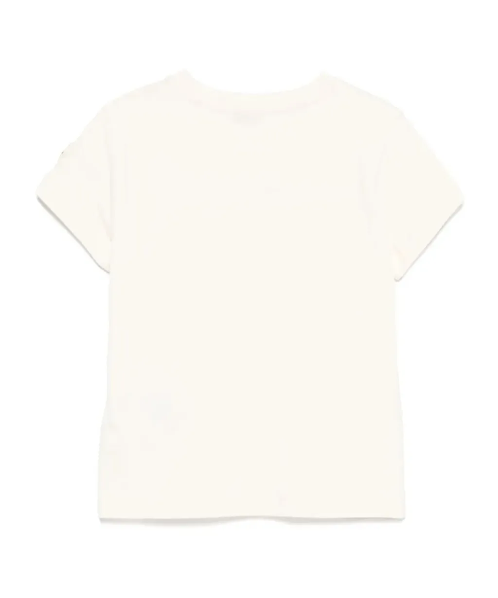 Moncler Enfant Logo Embroidered Crewneck T-Shirt