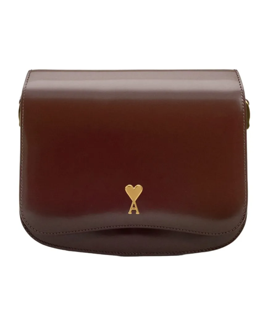 Ami Paris Ami Alexandre Mattiussi Logo Plaque Shoulder Bag