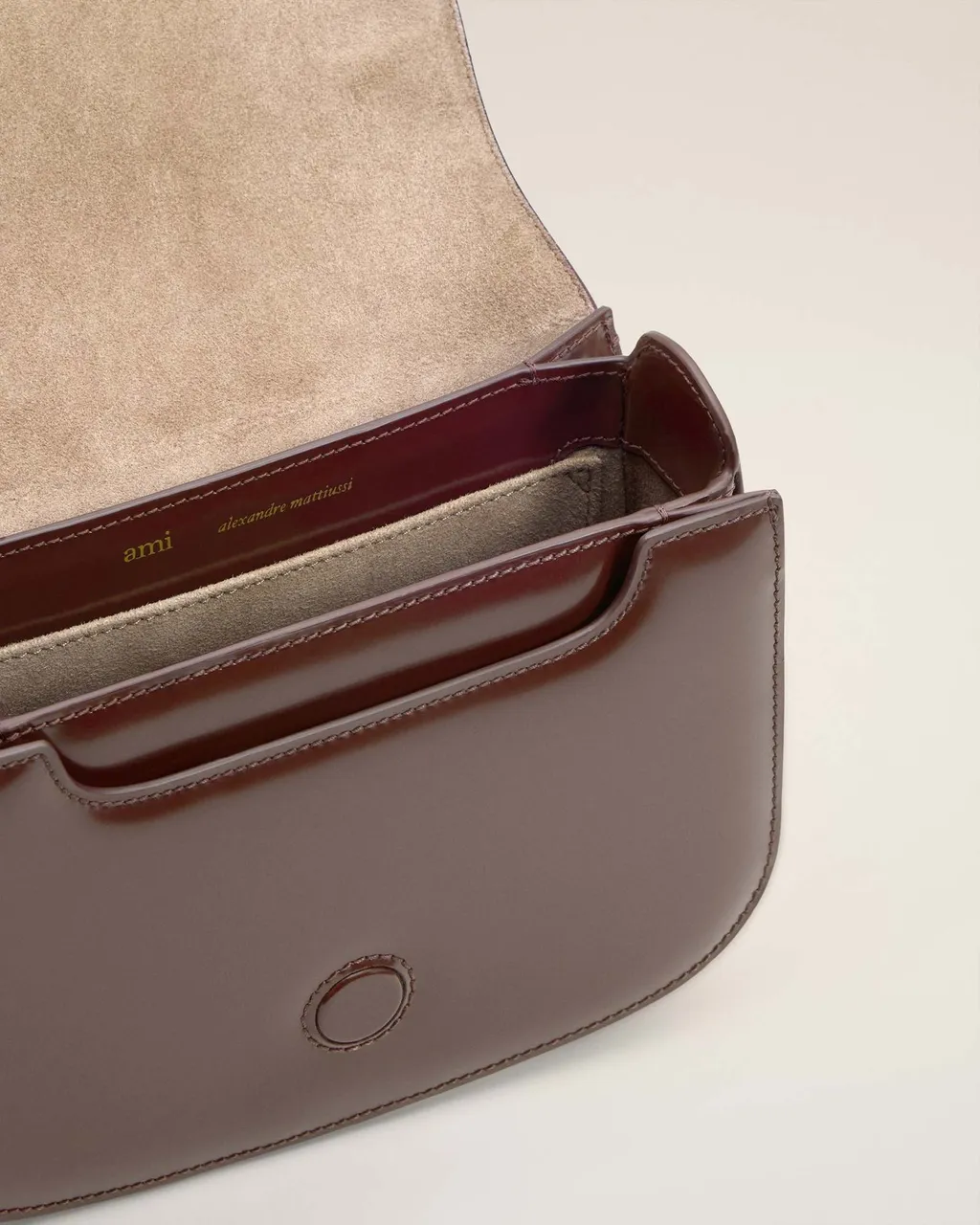 Ami Paris Ami Alexandre Mattiussi Logo Plaque Shoulder Bag
