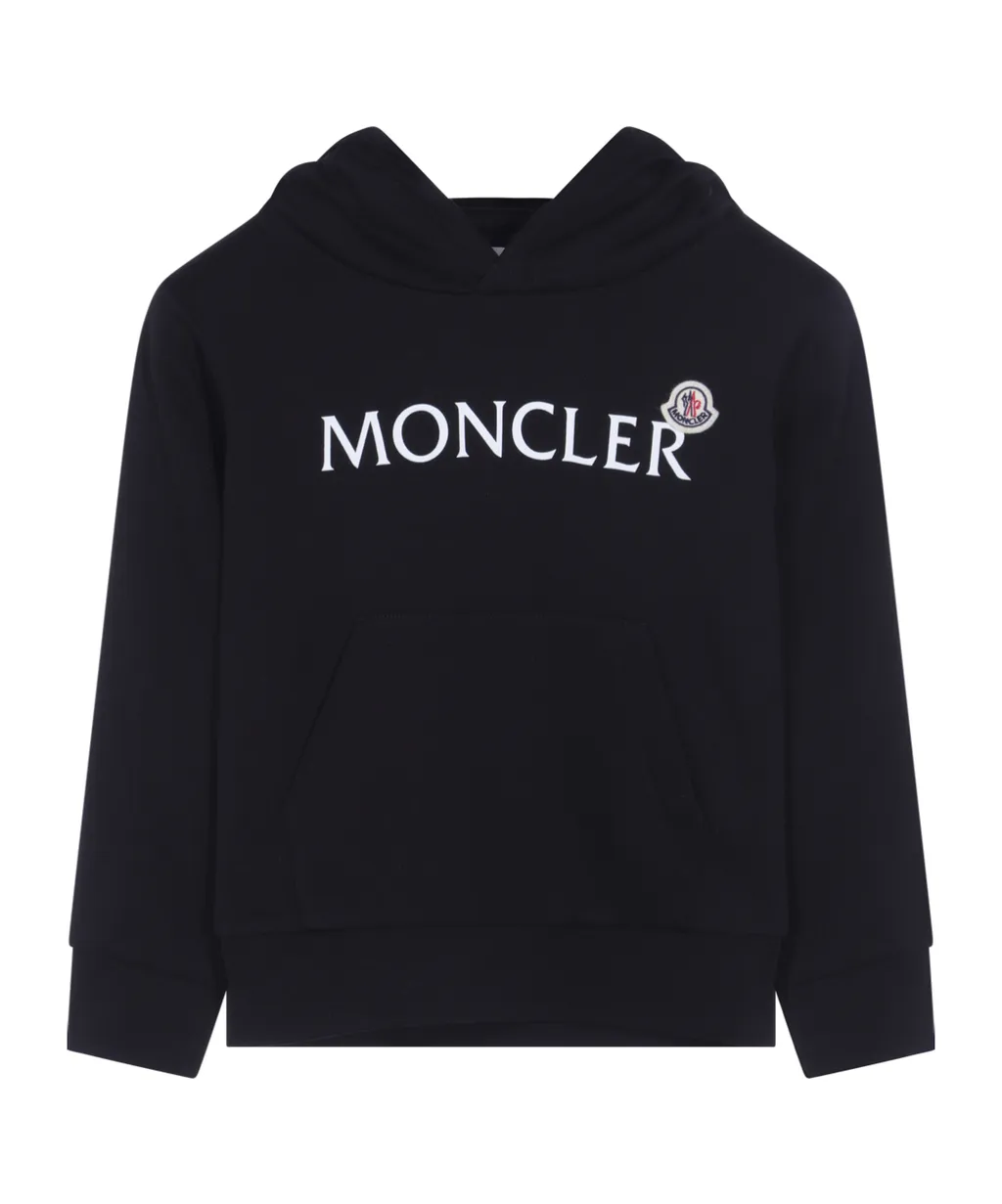 Moncler Enfant Logo Printed Long-Sleeved Hoodie