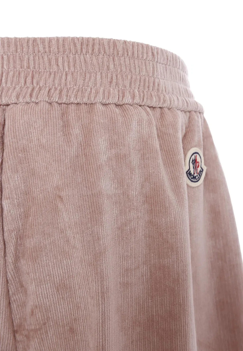 Moncler Enfant Logo Patch Velour Trousers