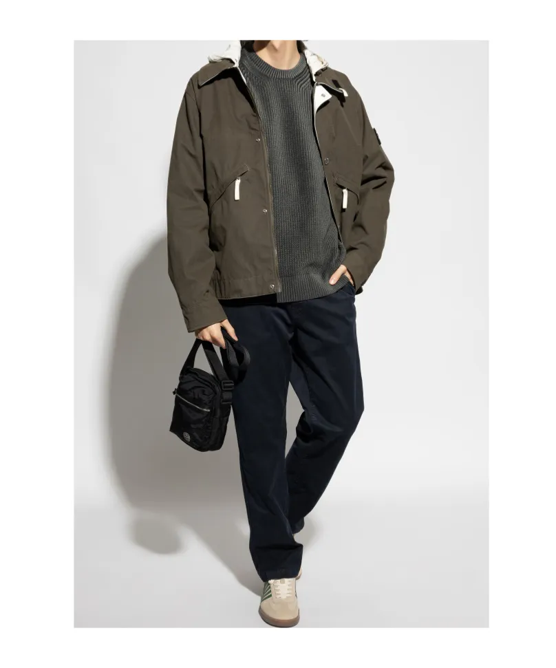 Stone Island Logo Patch Knitted Jumper