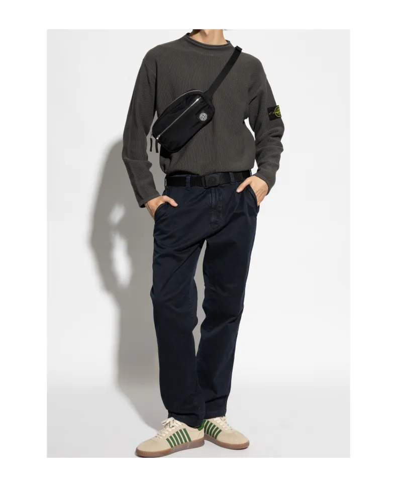 Stone Island Logo Patch Crewneck Sweatshirt