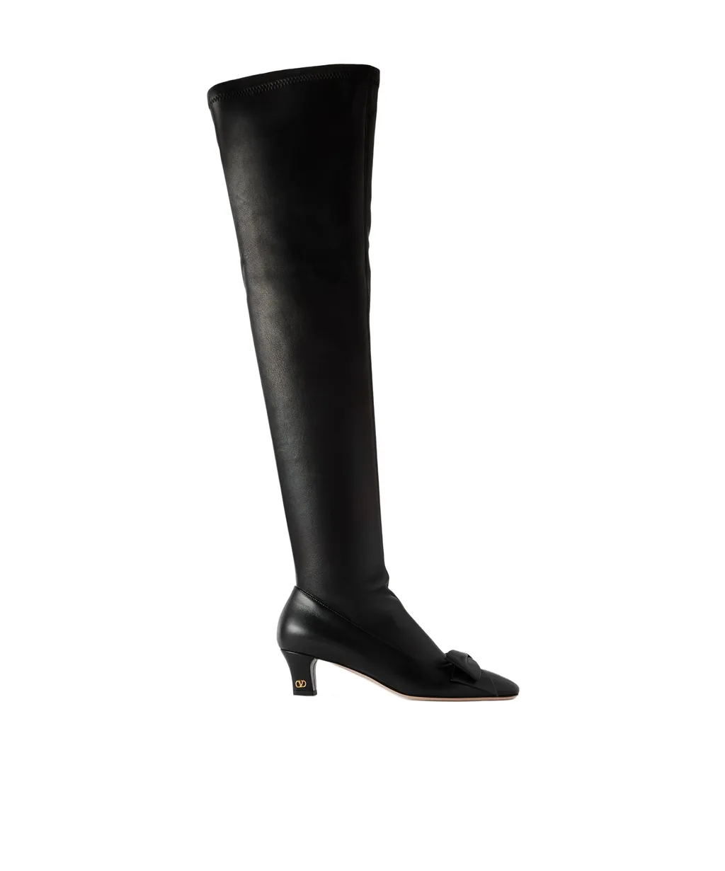 Valentino Bow Detailed Over-The-Knee Boots