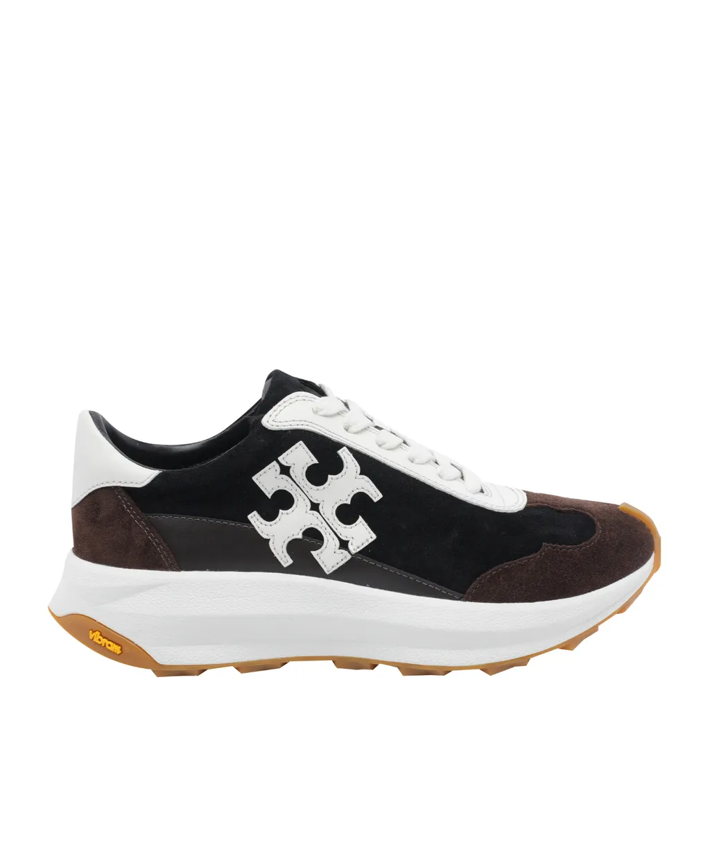 Tory Burch Logo Patch Lace-Up Sneakers