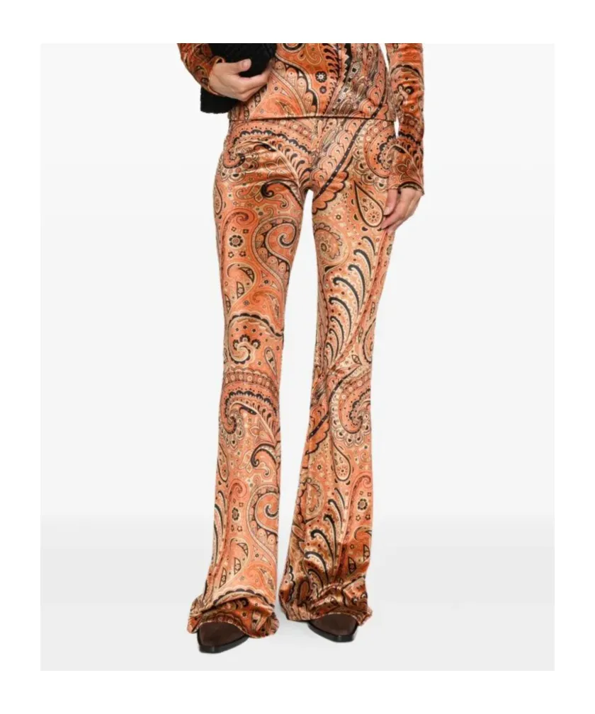 Paisley-Print Trousers