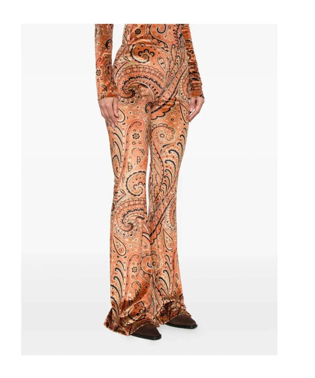 Paisley-Print Trousers