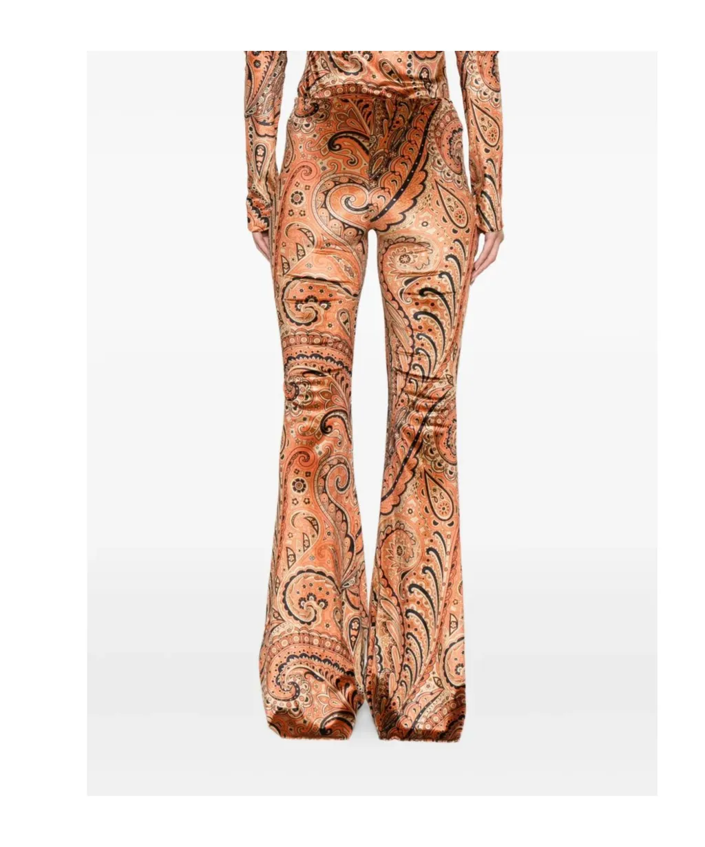 Paisley-Print Trousers