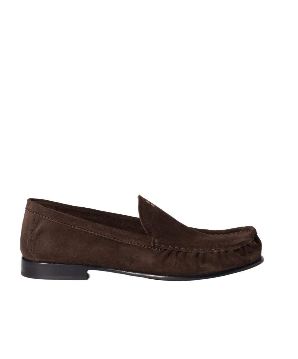 Miu Miu Logo-Embossed Loafers