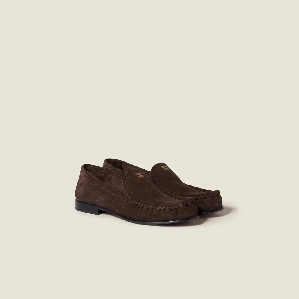 Miu Miu Logo-Embossed Loafers