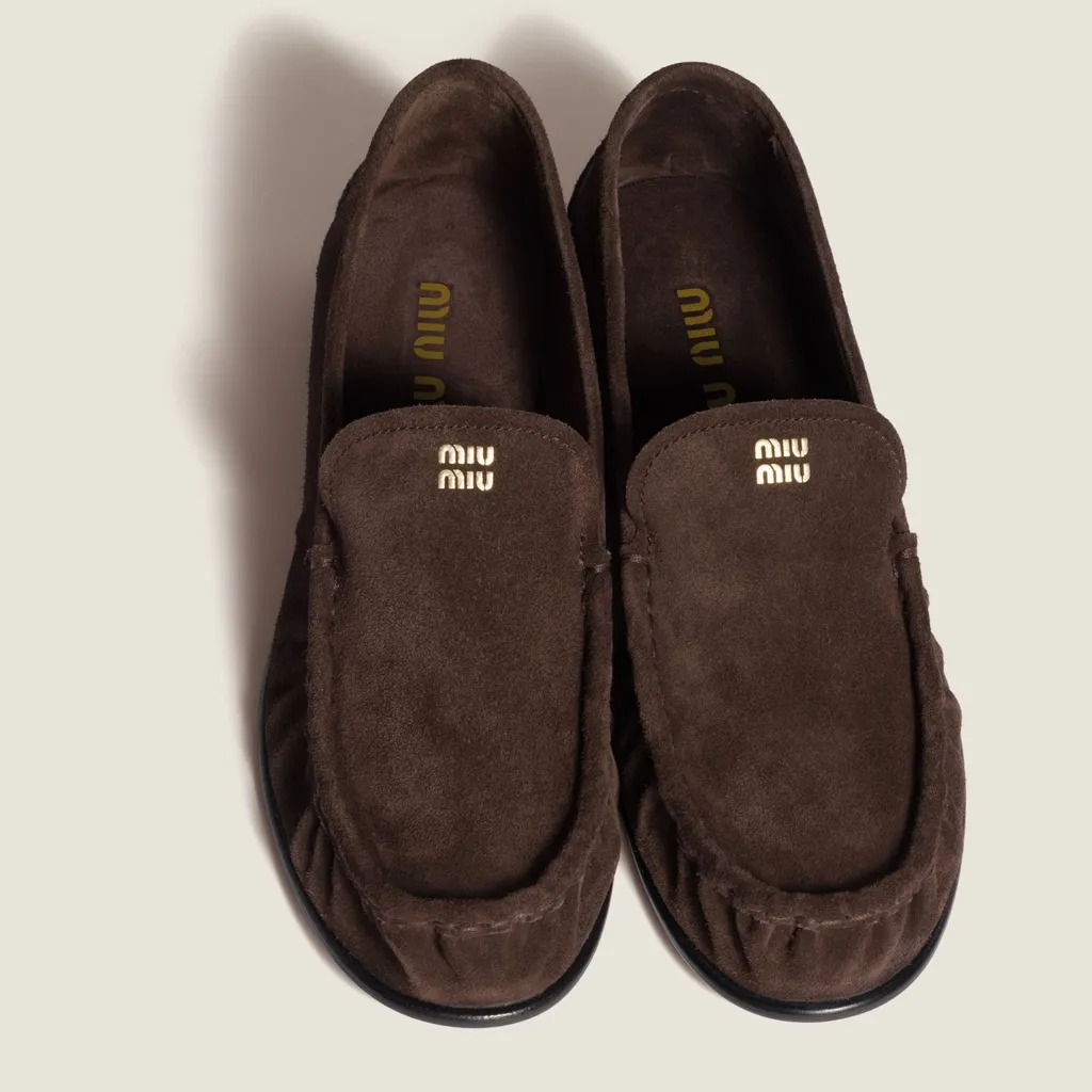Miu Miu Logo-Embossed Loafers