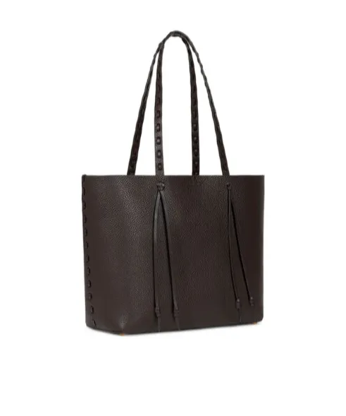 Etro Essential Medium Leather Tote Bag With Threading