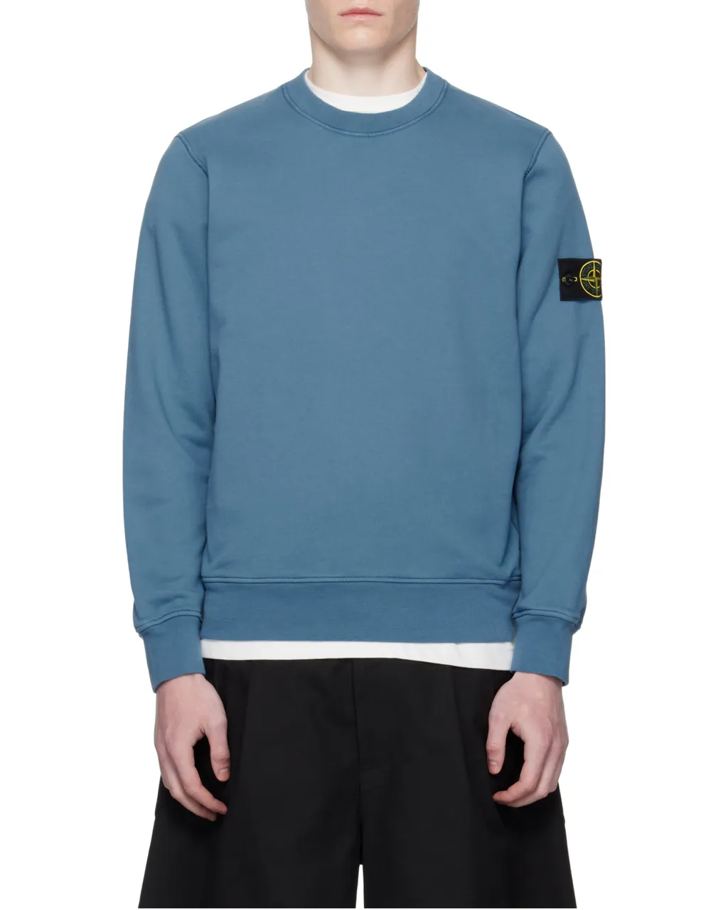 Stone Island Logo Patch Crewneck Sweatshirt