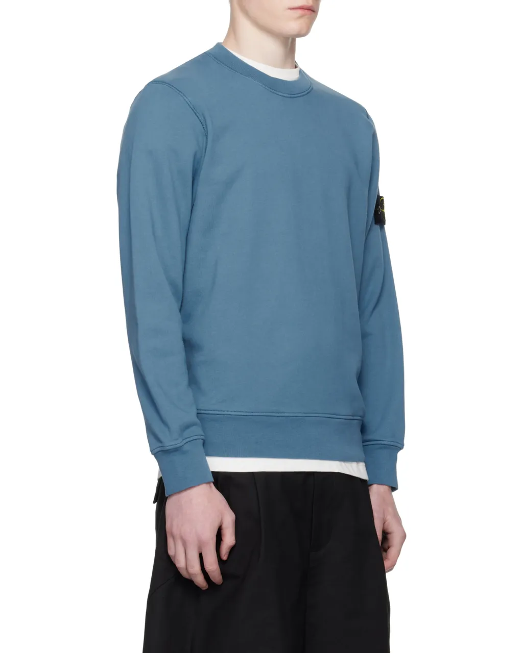 Stone Island Logo Patch Crewneck Sweatshirt