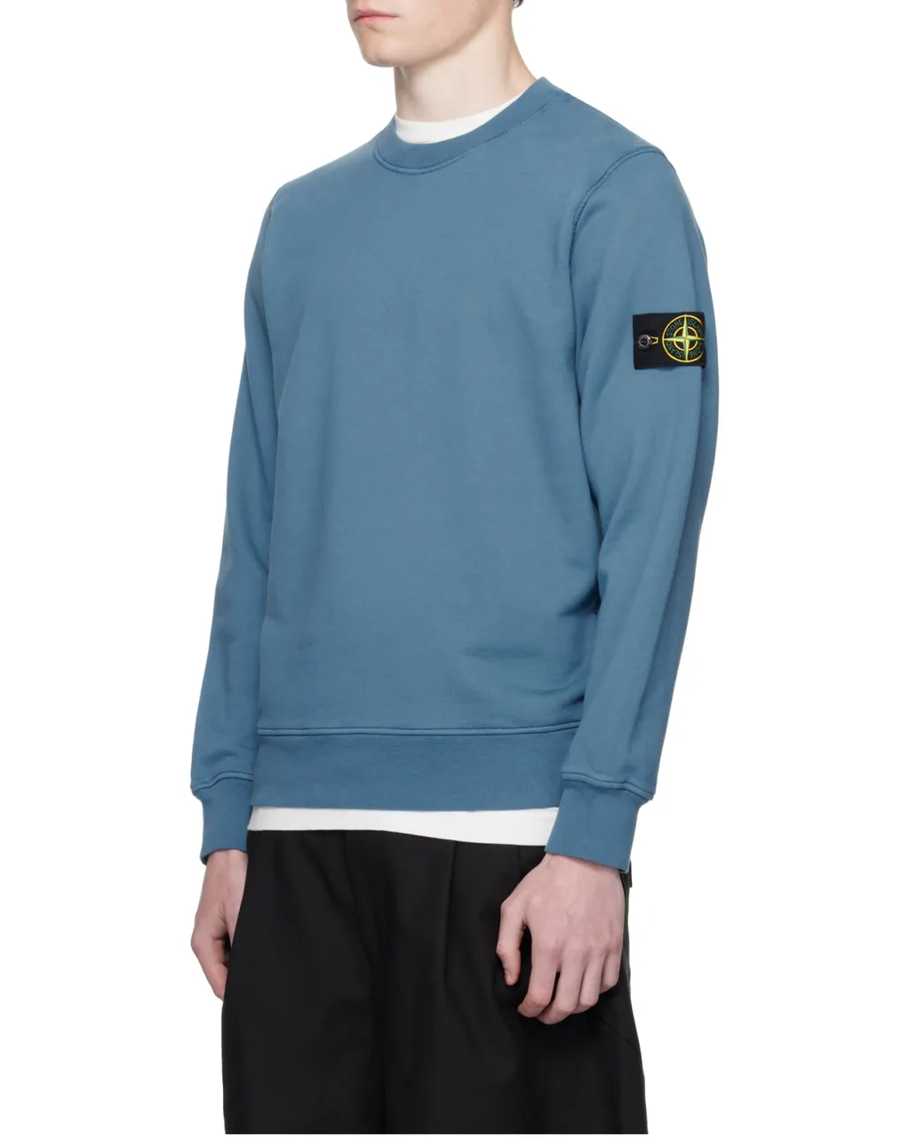 Stone Island Logo Patch Crewneck Sweatshirt