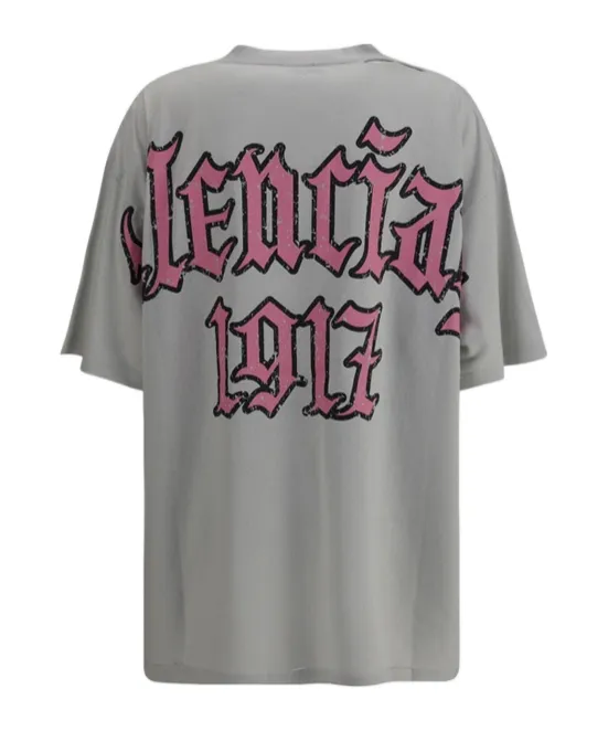 Distressed-Print Cotton T-Shirt